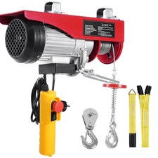 VEVOR Palan Électrique Charge Double Câble 400kg avec Télécommande Filaire 4,2m