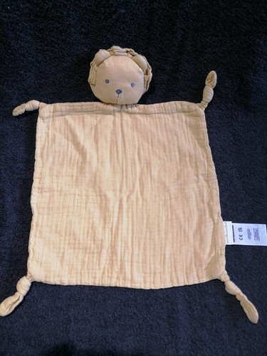 Doudou lange lion moutarde