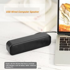 Enceinte D'ordinateur Filaire Avec Barre De Son USB Pour Bureau - Idéale Pour PC