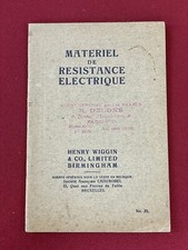 Manuel Livre ancien Materiel de Resirance Electrique