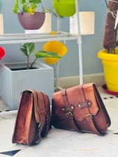 2 sacoches de selle vintage en