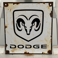 Plaque émaillée Dodge -
