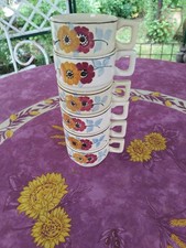 6 Tasses anciennes Faience