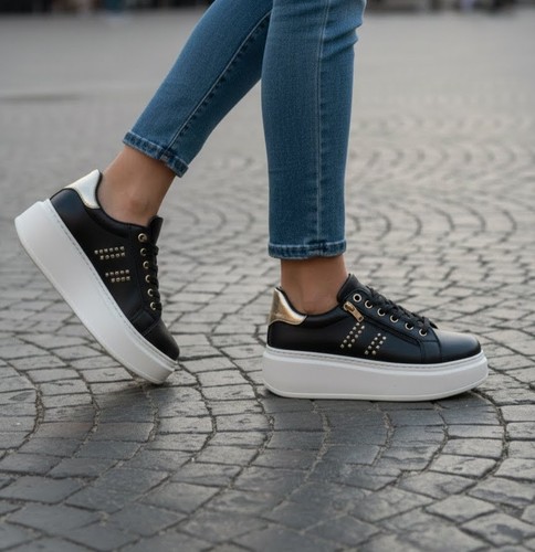 Sneakers femme noires avec - noires,