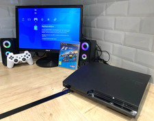 ⭐Console Ps3 Slim Sony PlayStation 3 Complet avec Manette Écran LCD Haut-parleur