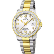 Montre JAGUAR Suisse Femme J893/1 – Executive Dame Argent, Boîte en Acier Inox