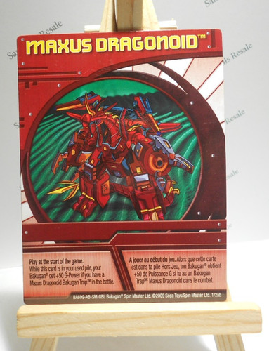 Bakugan card maxus - maxus, dragonoid