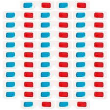 Lot de 60 lunettes 3D anaglyphes universelles en papier pour cinéma