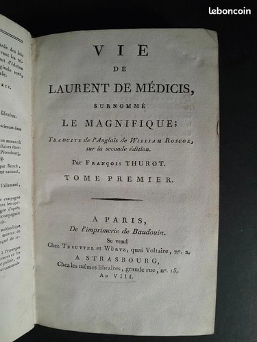 Livre ancien vie de laurent - ancien],