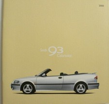 Brochure SAAB 93 Cabriolet de 2000