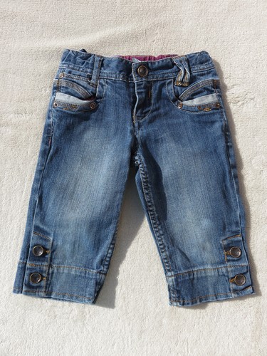Pantacourt jean bleu - jean, taille