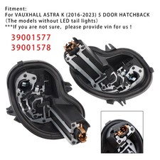 Left+Right Rear Light Bulb Holder 39001577 39001578 Pour VAUXHALL ASTRA K 16-23'