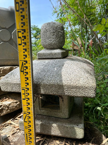 Japanese oribe stone lantern - japanese,