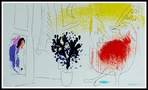 Marc chagall coq rouge - chagall,