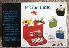 Picnic Time Metro Uno Lunch Tote, Red, Brand New With Box