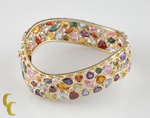 Bracelet jonc jaune 18k - en,