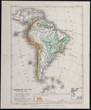 1874 - Carte physique de