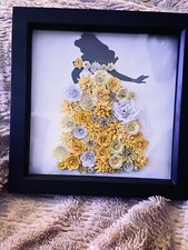 Belle boîte à ombres fleurie, princesse, fleurs, boîte à ombres personnalisée, cadeaux