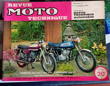 Revue Technique moto YAMAHA 250YDS 350YR5  Kawasaki 500H1 BON Etat  