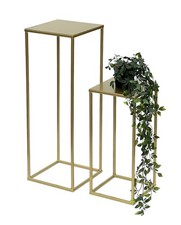 Tabouret à fleurs métal