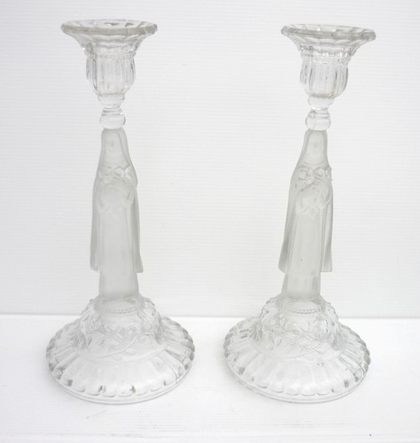 Paire beaux bougeoirs - paire,