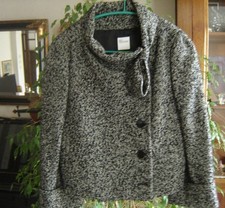 Veste à chevrons "Red Valentino" noir/blanc, T.38, comme neuve