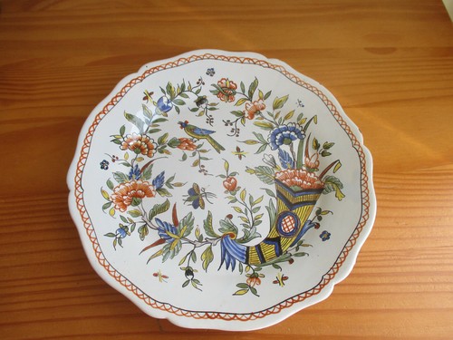 Assiette desvres decor - assiette,