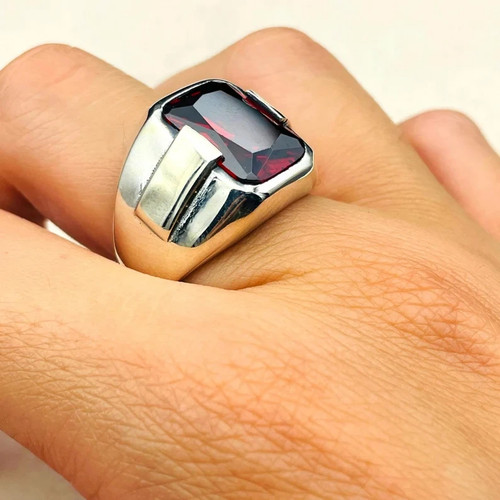 Bague pour hommes argent - pour,