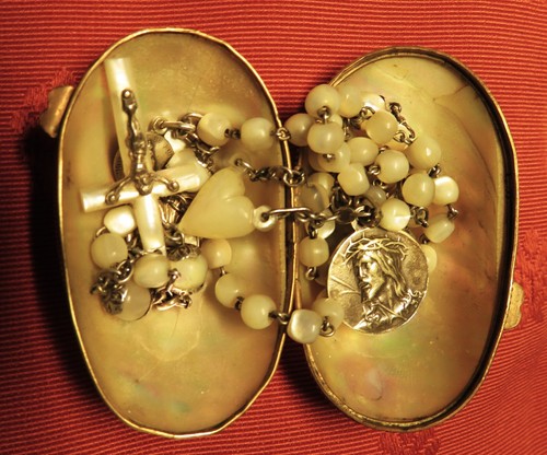 Chapelet perles nacre - chapelet,