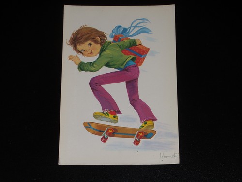 Carte postale enfant - carte,