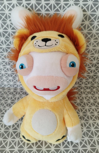 Peluche lapin crétin