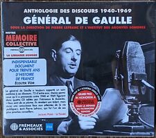 Général de Gaulle : ANTHOLOGIE DES DISCOURS 1940-1969 CHARLES DE GAULLE - 4 CD