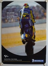 Affiche Course Moto VALENTINO ROSSI Team Yamaha