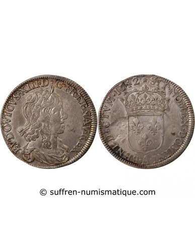 France louis xiii 2 ecu - france,