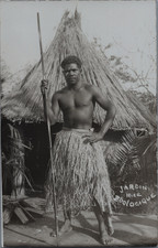 Zoo humain, Jardin zoologique, le canaque, Nice 1931  Carte postale - Zoo humain