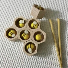 Animaux de jeu de ruche en bois jouets à extrémité ouverte pour 1 an