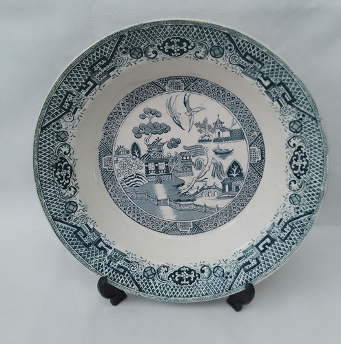 Ancien plat creux demi - plat,