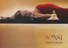 Publicité papier - advertising paper - -  Sensi de Giorgio Armani 2 pages
