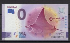 Billet touristique Euro souvenir 0 euro Nausicaa la raie 2024-11. TTB