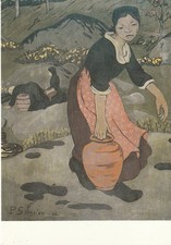CPSM PAUL SERUSIER JEUNE BRETONNE A LA CRUCHE