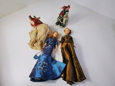 Lot de 4 poupées anciennes - Différents styles, à restaurer - Collection vintage