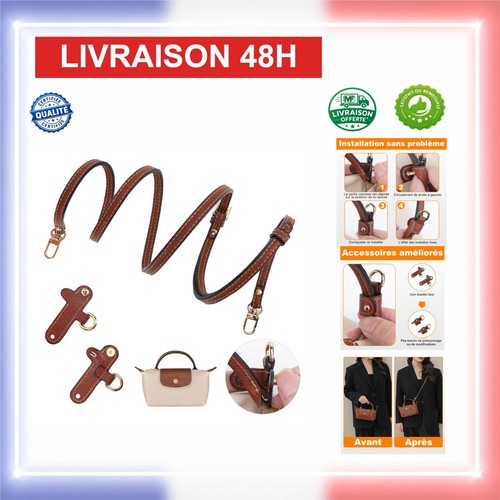 Bandoulière cuir double face - cuir,