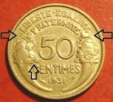 50 centimes Morlon 1931 (Sans