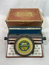 Toy Jouet machine à écrire simplex Typewriter Modèle R Début 1900