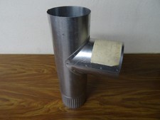 Té Aluminié 90 ° fumisterie tuyau poele chauffage chaudière diamètre 97 mm