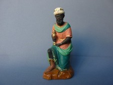 GRAND SANTON DEVINEAU ROI MAGE BALTHAZAR ANCIEN 19cm