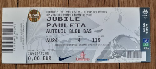 Ticket psg jubile pedro - ticket,