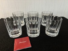 4 verres à whisky modèle Monaco en cristal de Baccarat (prix à la pièce)