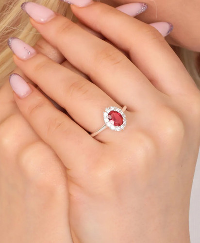 Bague fiançailles rubis - fiançailles,