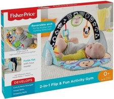 Fisher-Price Tapis Pliable D'Animaux Avec Arc En Blanc Et Noir